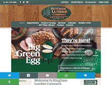 Tablet Screenshot of hinghamlumber.com